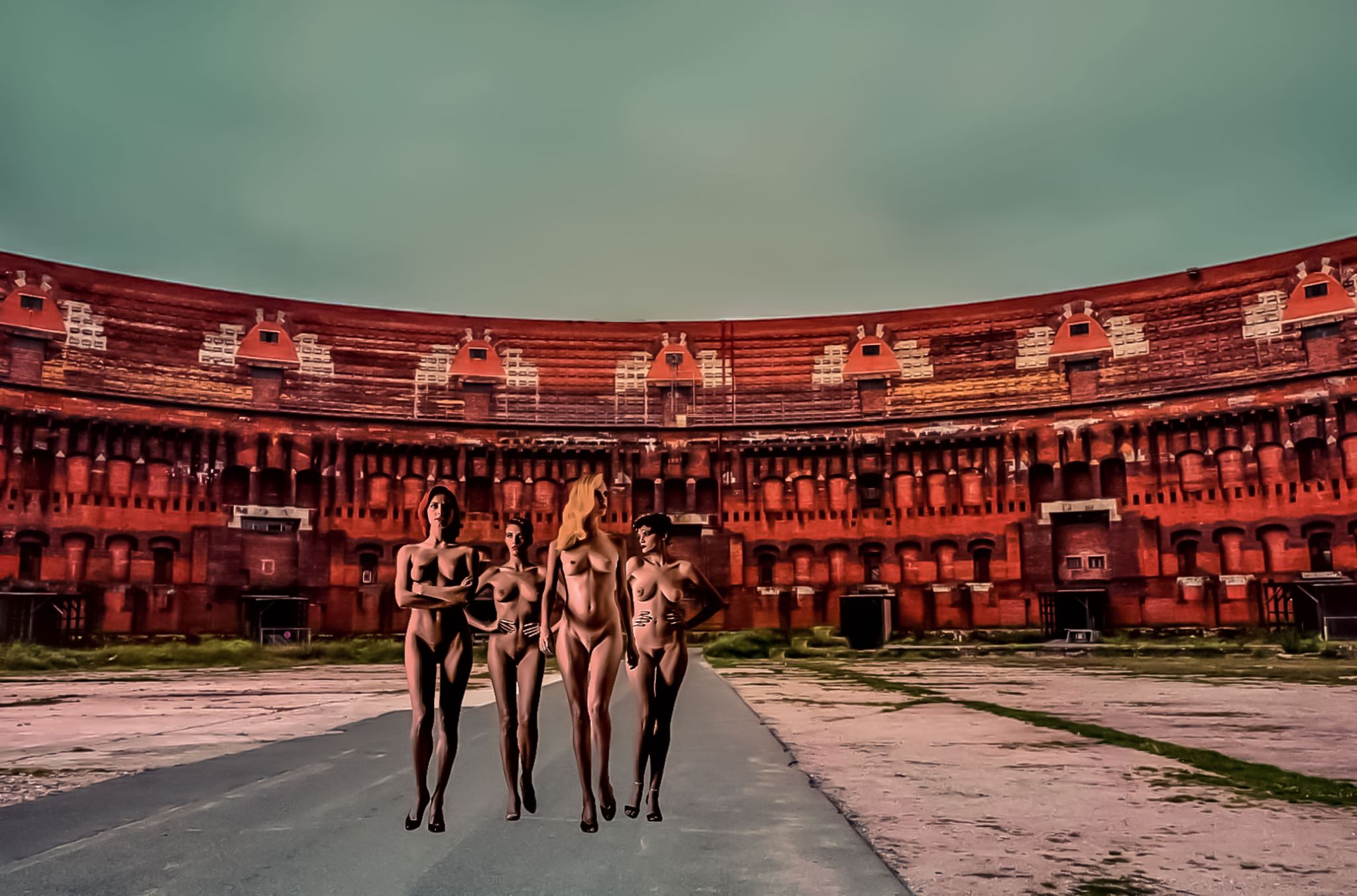 Naked in stadium 1